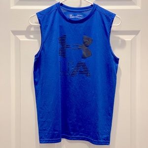 Boys Blue & Black Under Armour Tank